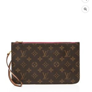 Louis Vuitton Brown and Tan Monogram Pouch